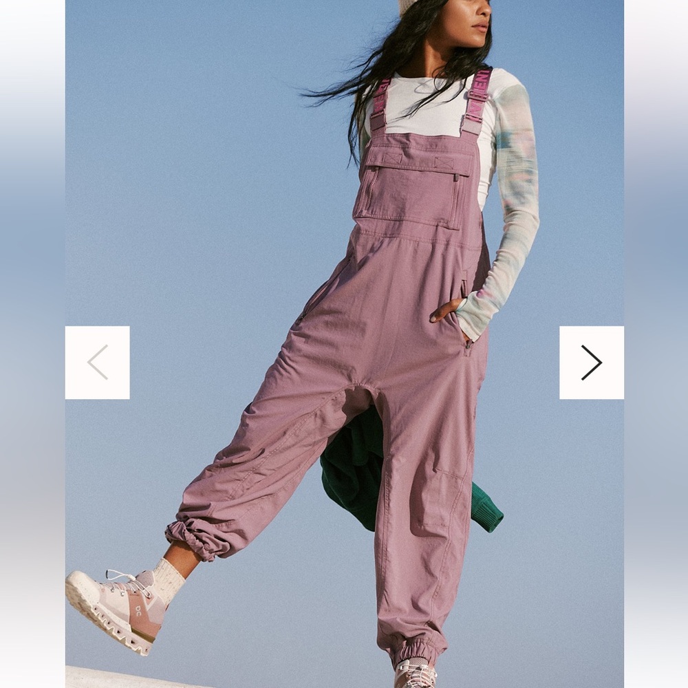 Free people Hit The Hills Overalls (muted beige)